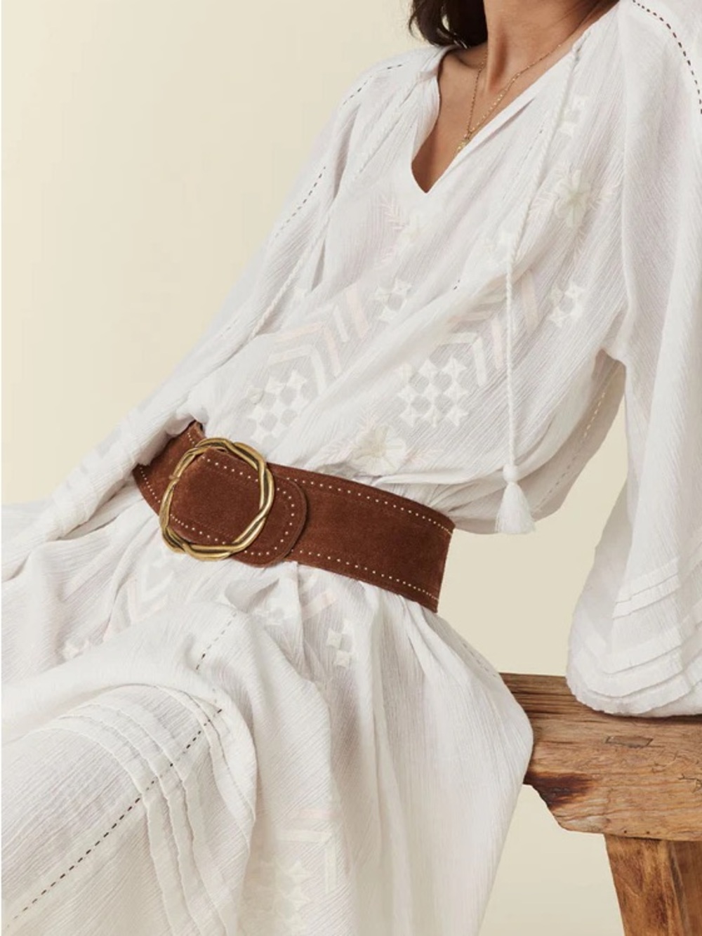 Spell cabana suede belt XL